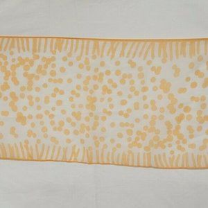 VINTAGE ORANGE POLKA DOT SHEER LADIES SCARF
